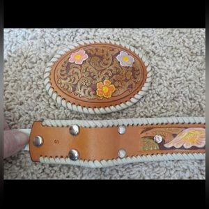 Handmade Leather Belt & Removable Belt Buckle